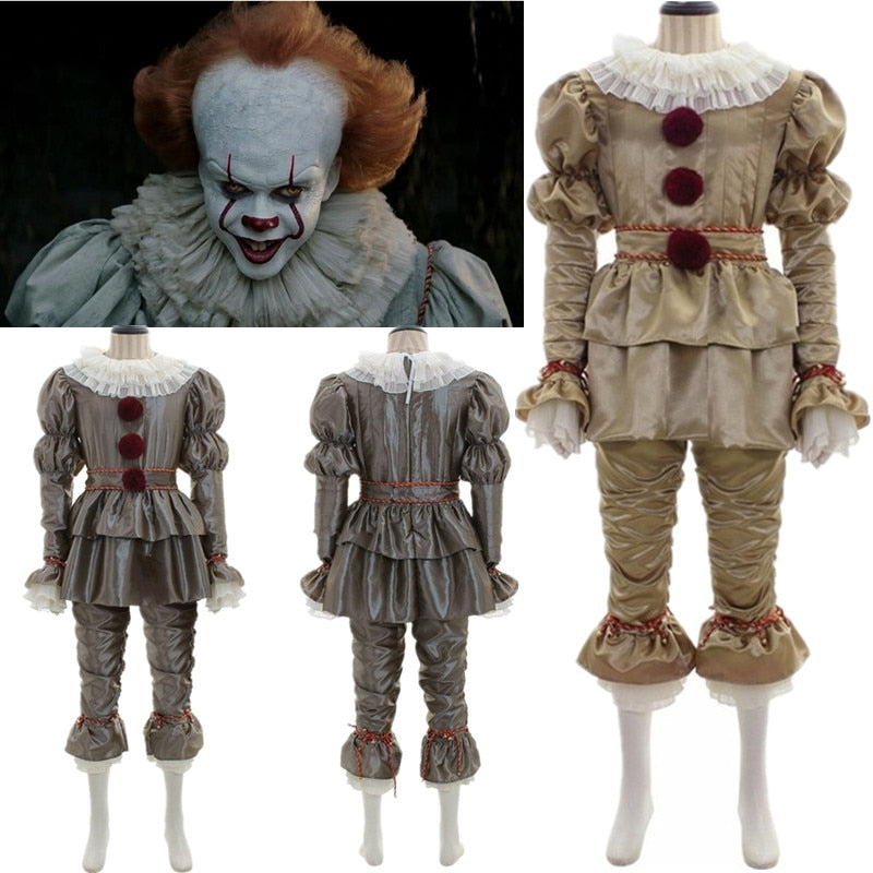 Movie It Chapter Two Pennywise Cosplay Costume Clown Halloween